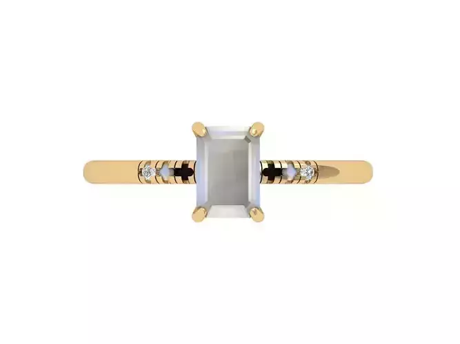 Emerald Solitaire Ring