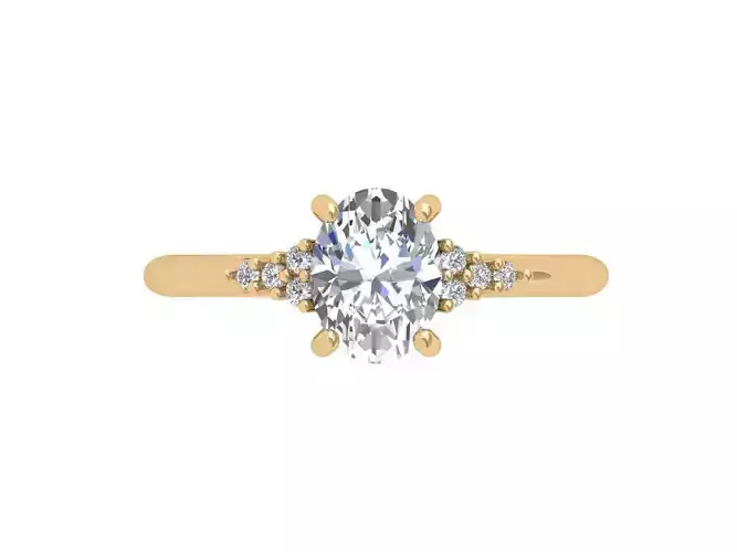 Oval Solitaire Ring