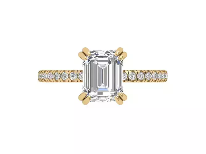 Emerald Solitaire Ring