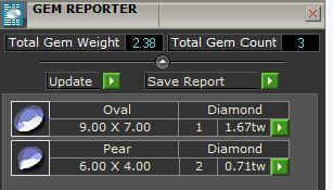 Ovel 3 Stone Ring 3D print model_5