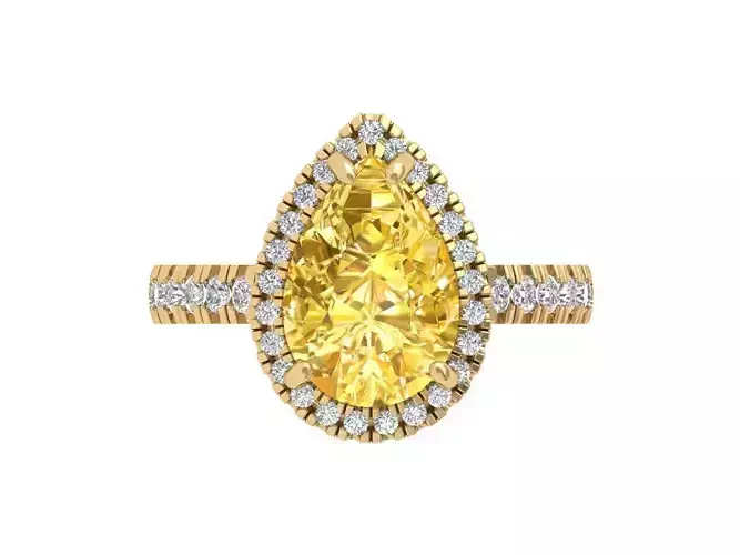 Pear Engagement Ring