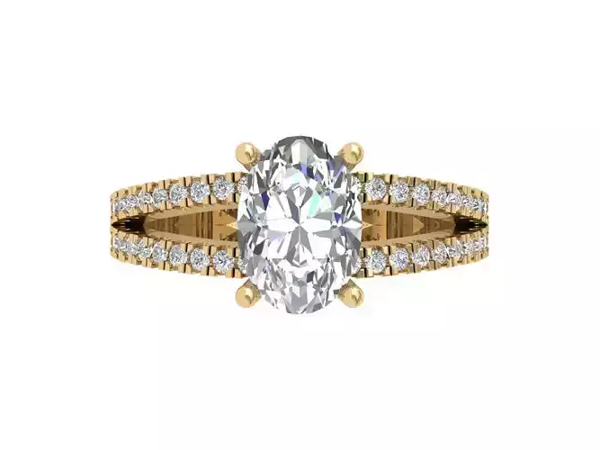 Oval Solitaire Ring