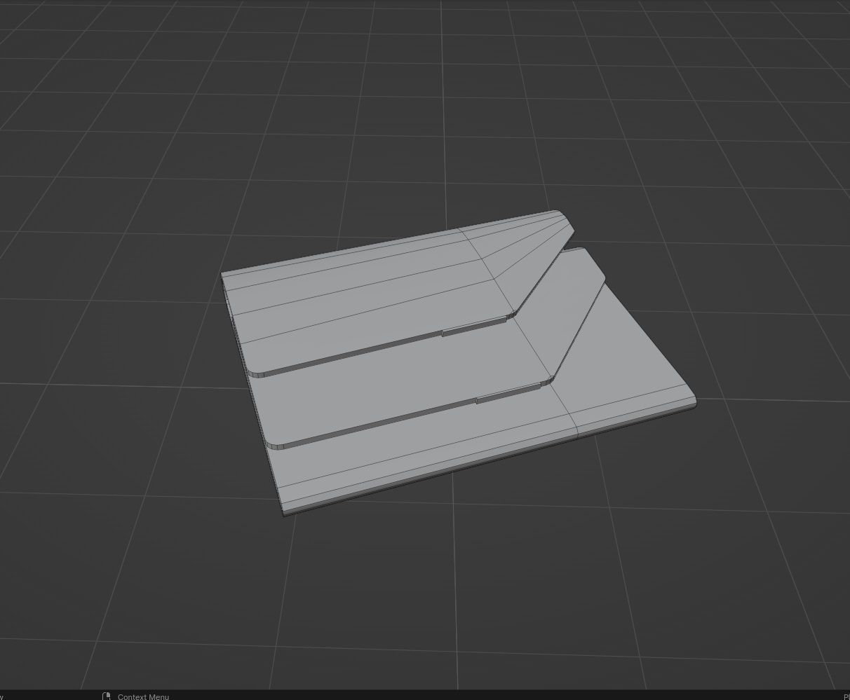 leather wallet Low-poly 3D model_3