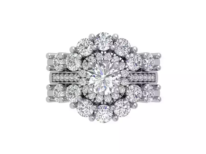 Solitair Ring Bridal Set