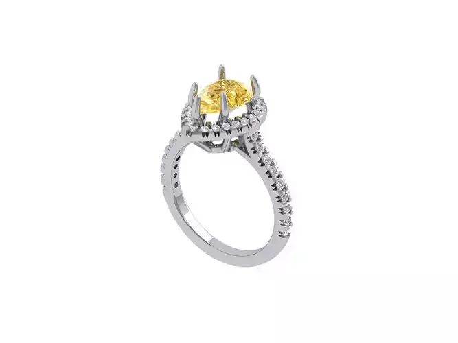 Pear Engagement Ring