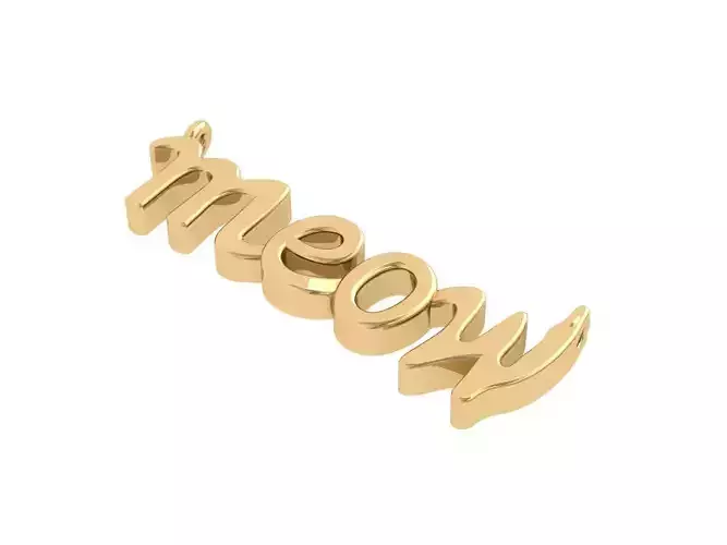 Meow name Pandent