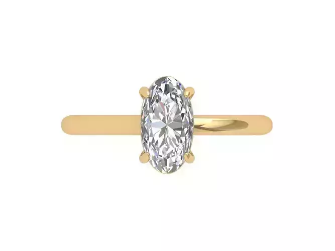  Oval Solitaire Ring