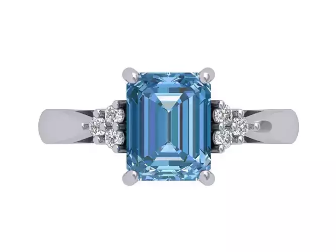 Emerald Solitaire Ring