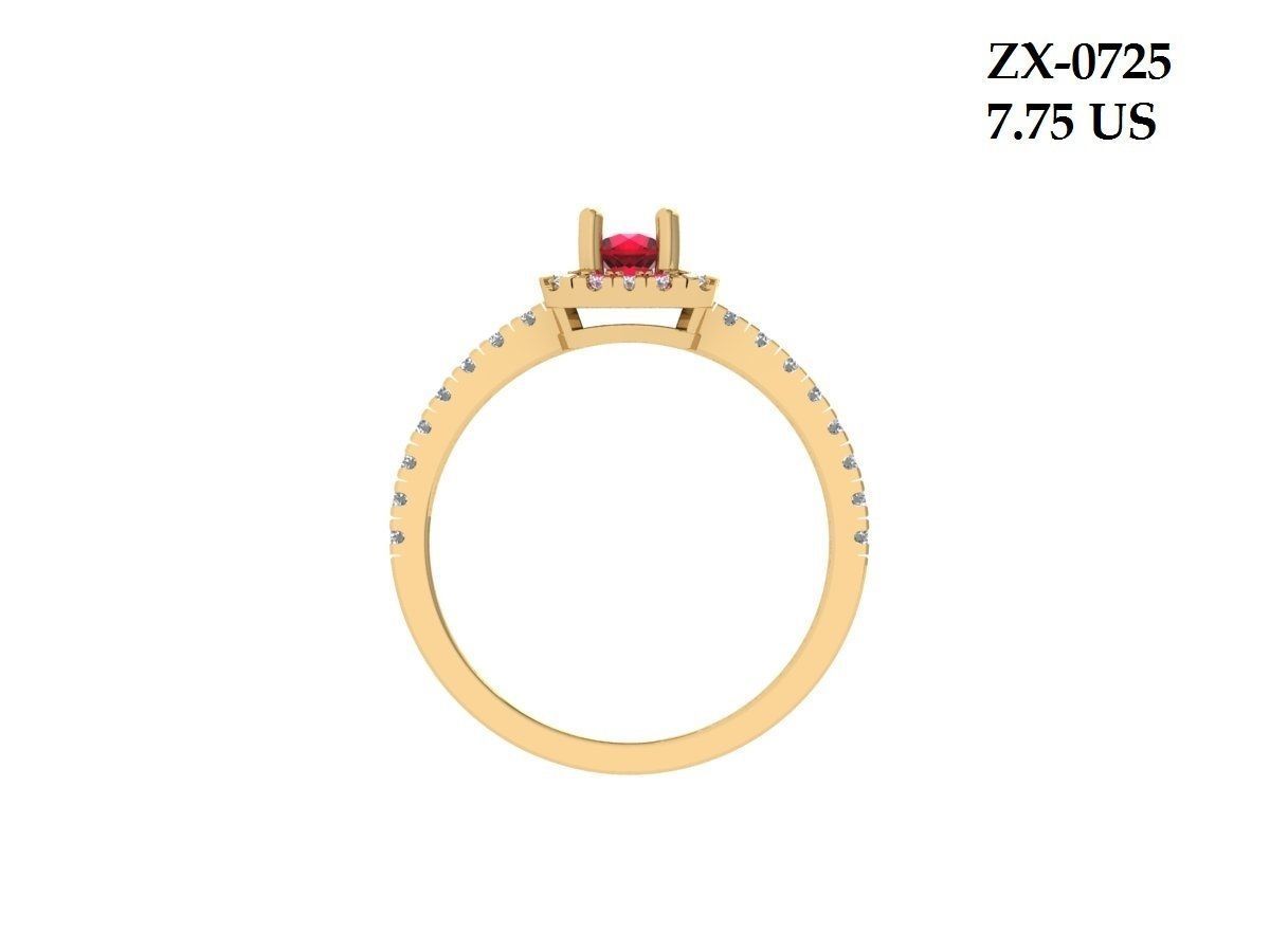 Art Deco Ring 3D print model_5