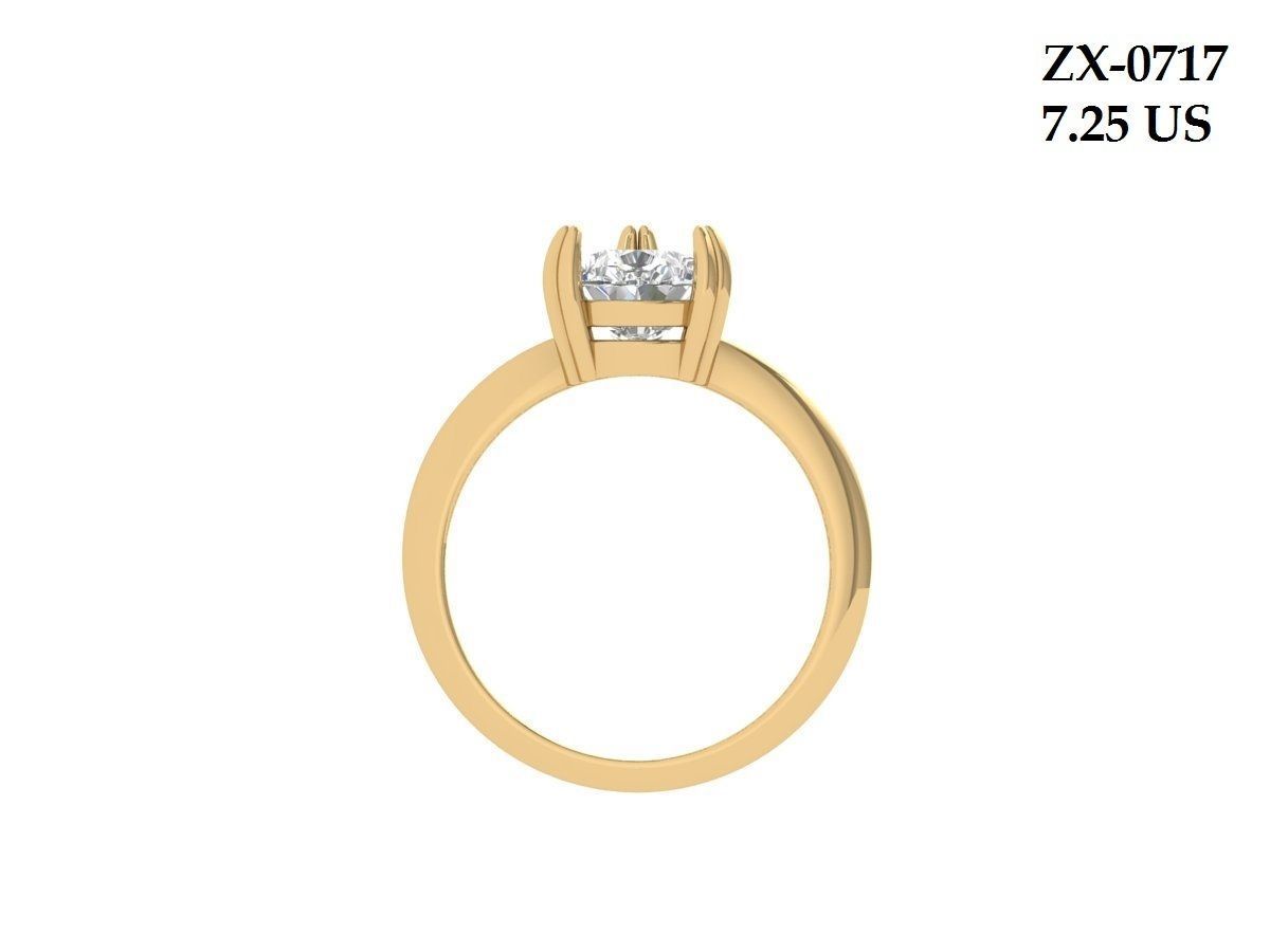 Pear Wedding Ring  3D print model_2