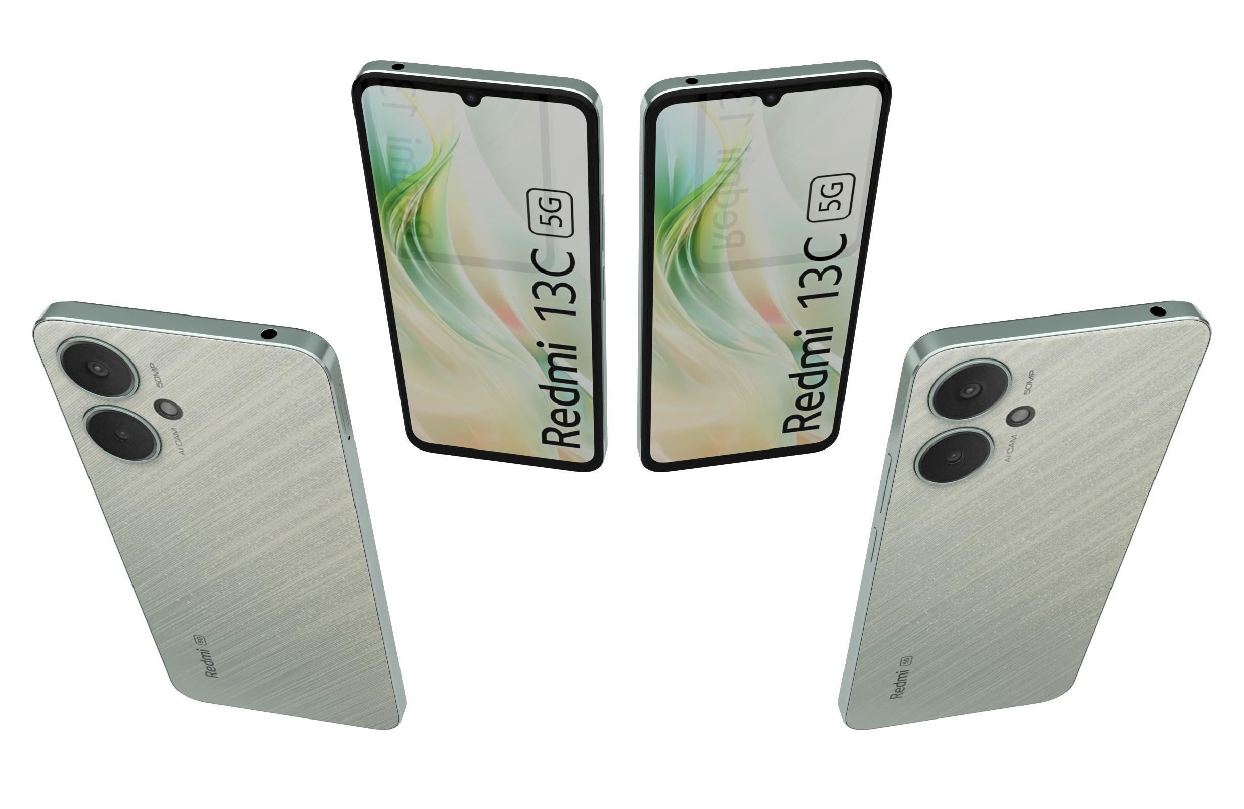 Xiaomi Redmi 13C 5G Green 3D model_6
