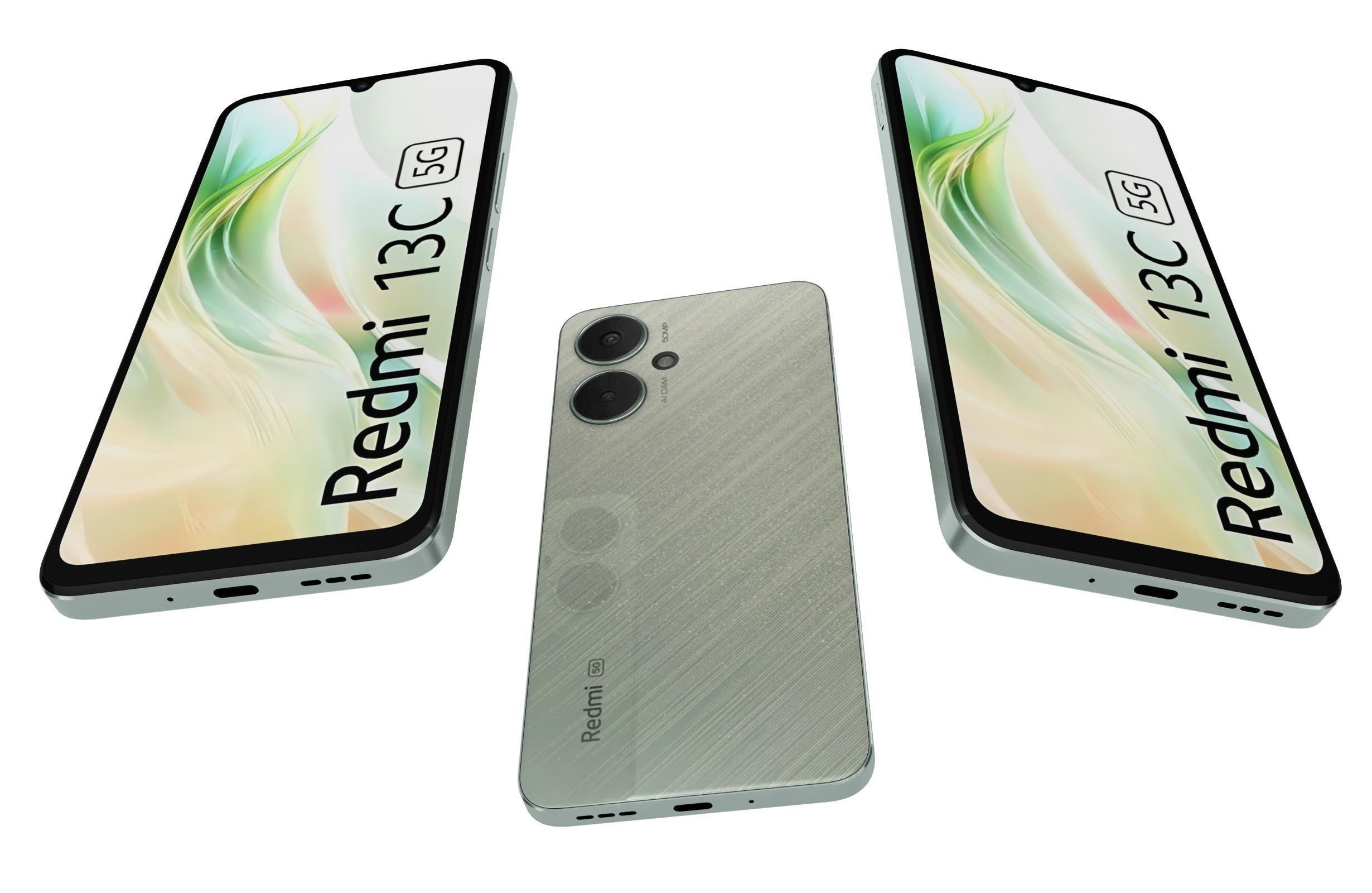 Xiaomi Redmi 13C 5G Green 3D model_2
