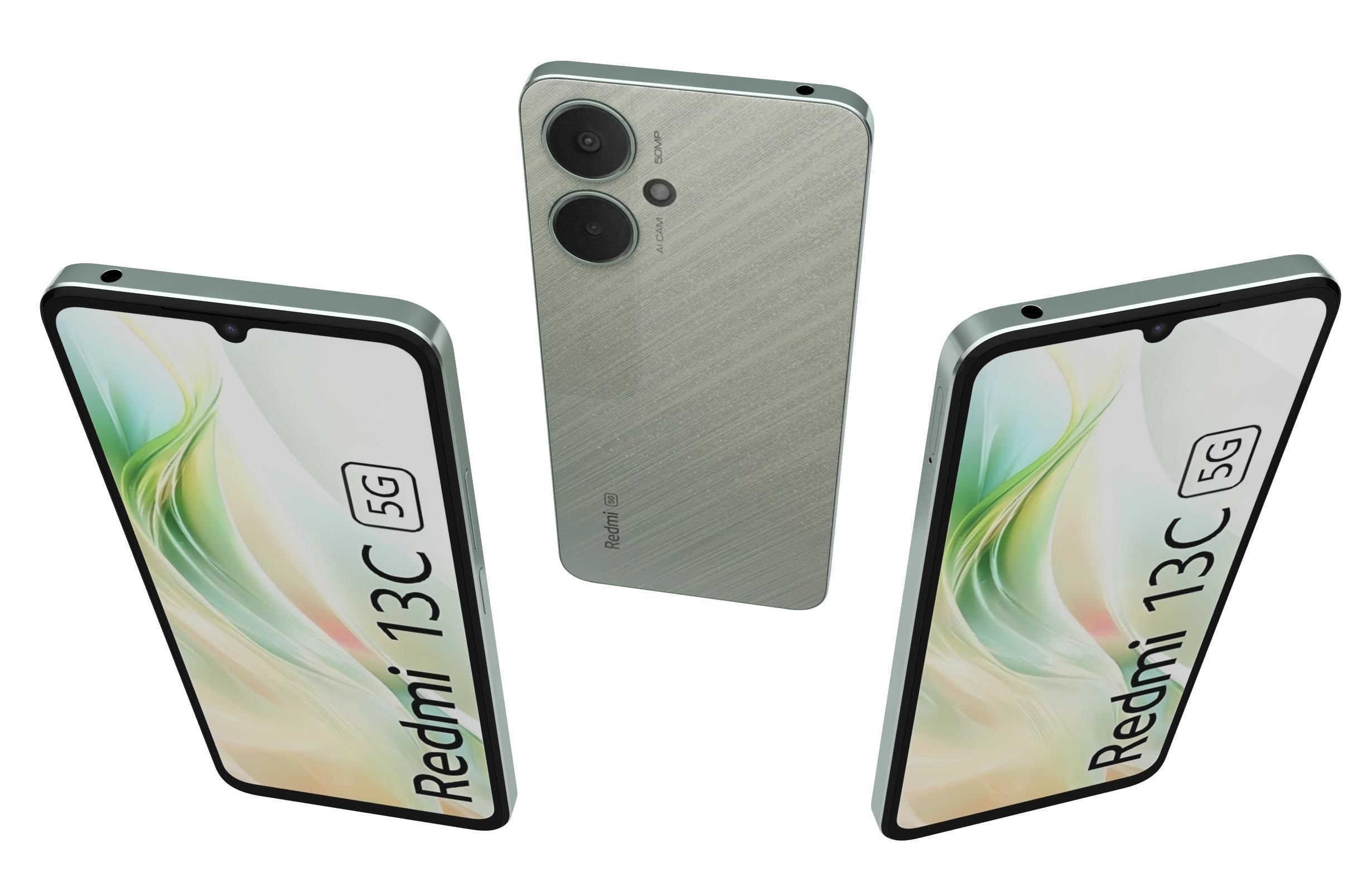 Xiaomi Redmi 13C 5G Green 3D model_1