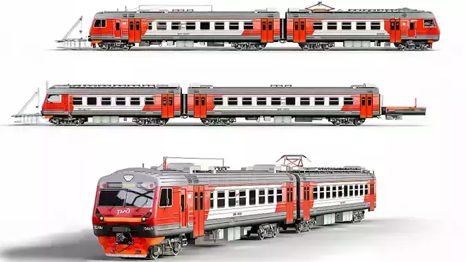 Russian Railways 3D model