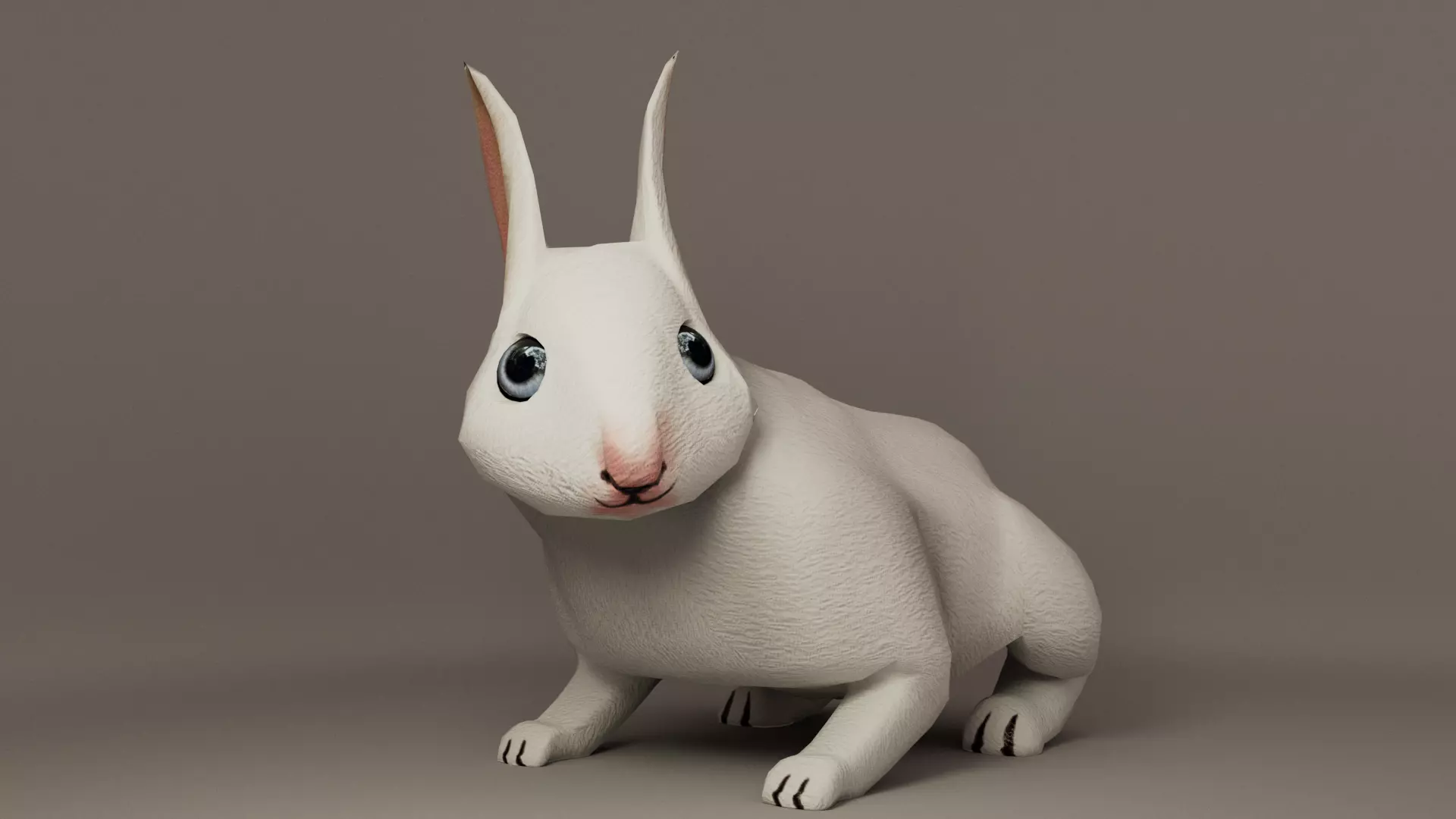 Rabbit Low-poly 3D model_0