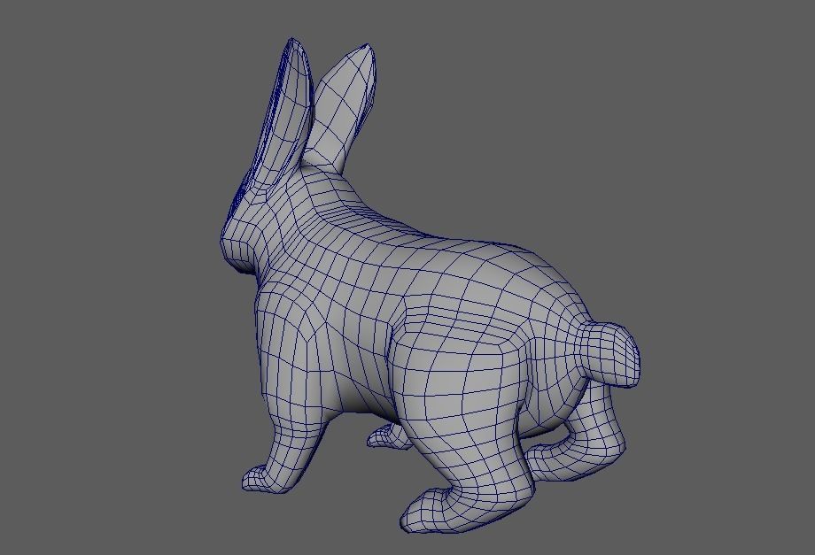 Rabbit Low-poly 3D model_7
