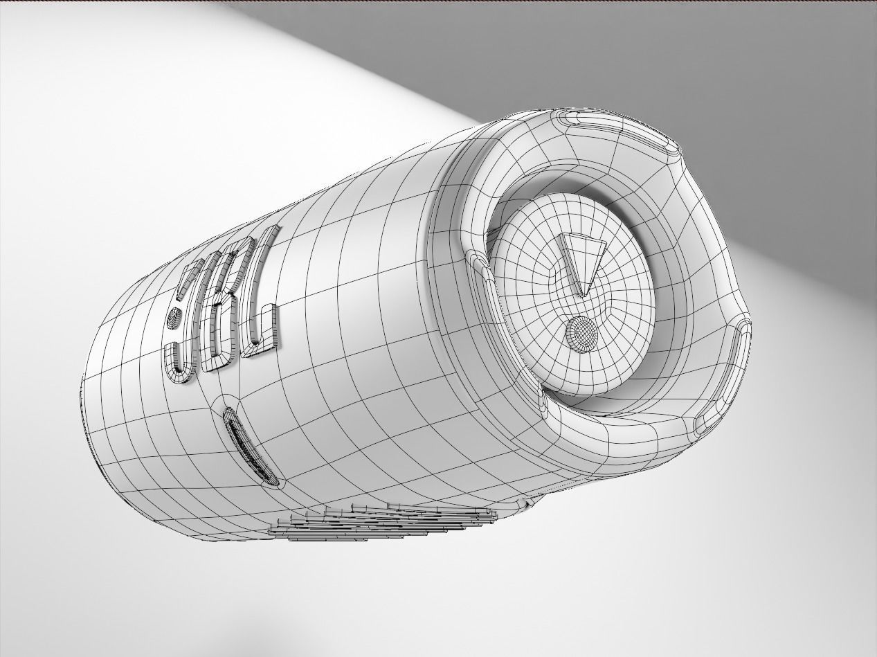 JBL Charge 5 Bluetooth Speaker Low-poly 3D model_18