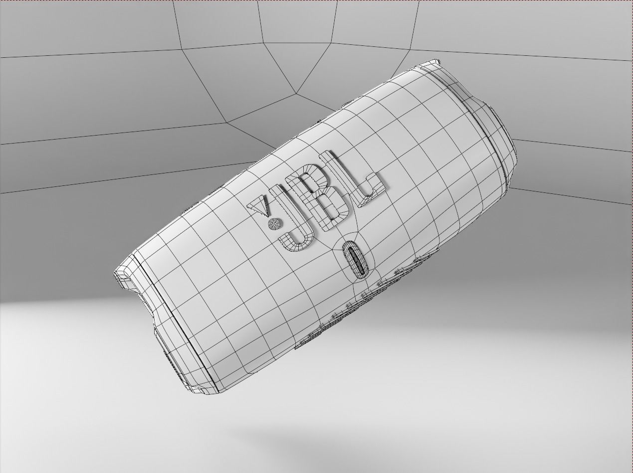 JBL Charge 5 Bluetooth Speaker Low-poly 3D model_15