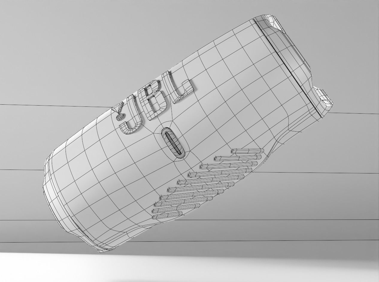 JBL Charge 5 Bluetooth Speaker Low-poly 3D model_19