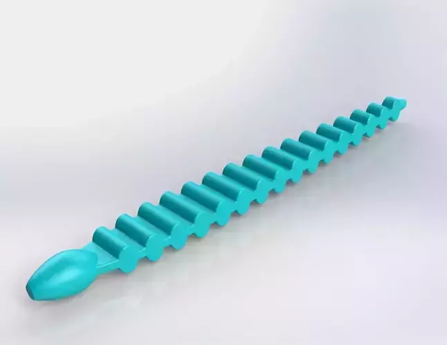 Replica Keitech Custom Leech 3inch 3D printable and CNC 3D print model
