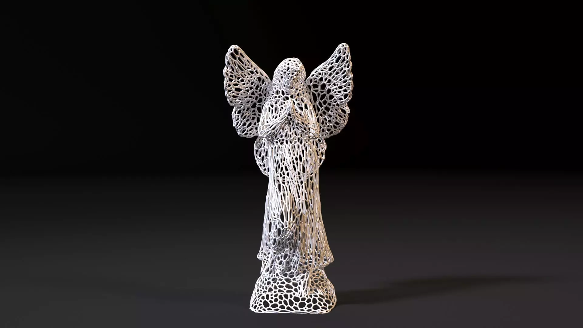 Angel statue 3D print model_0