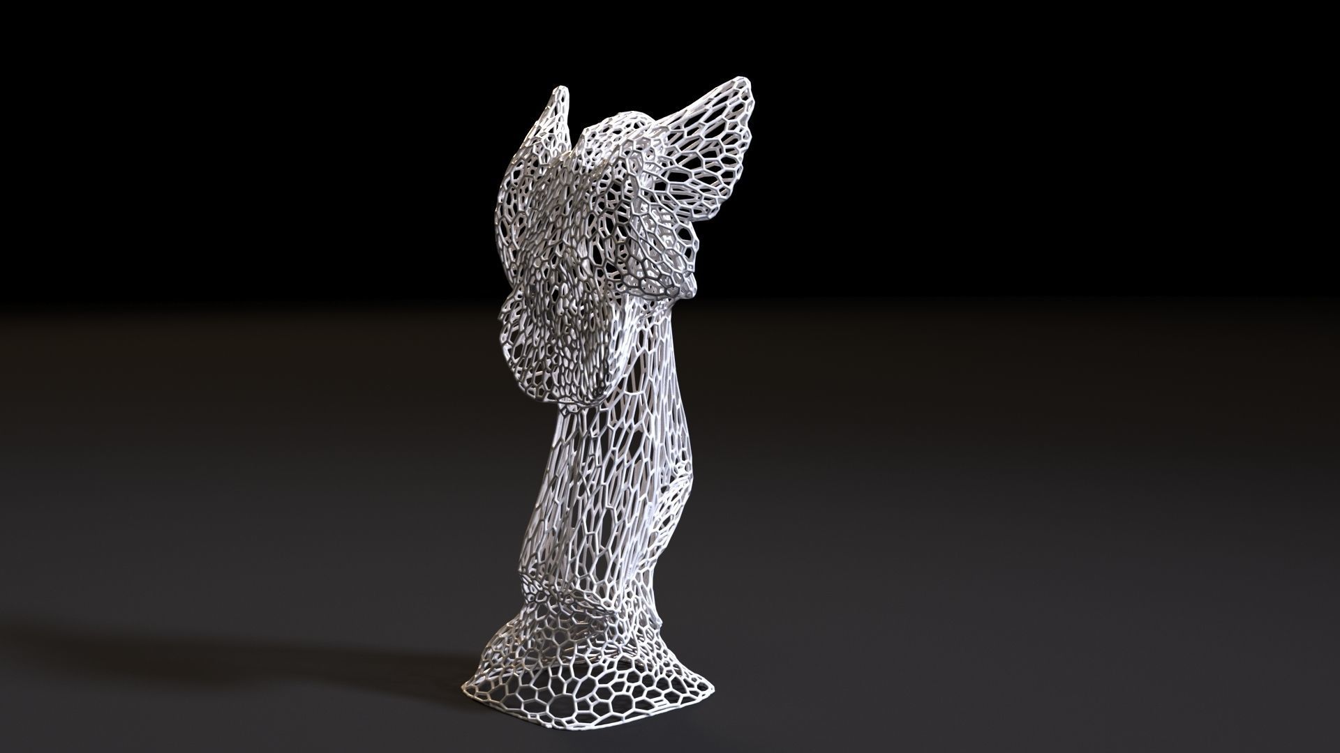Angel statue 3D print model_5