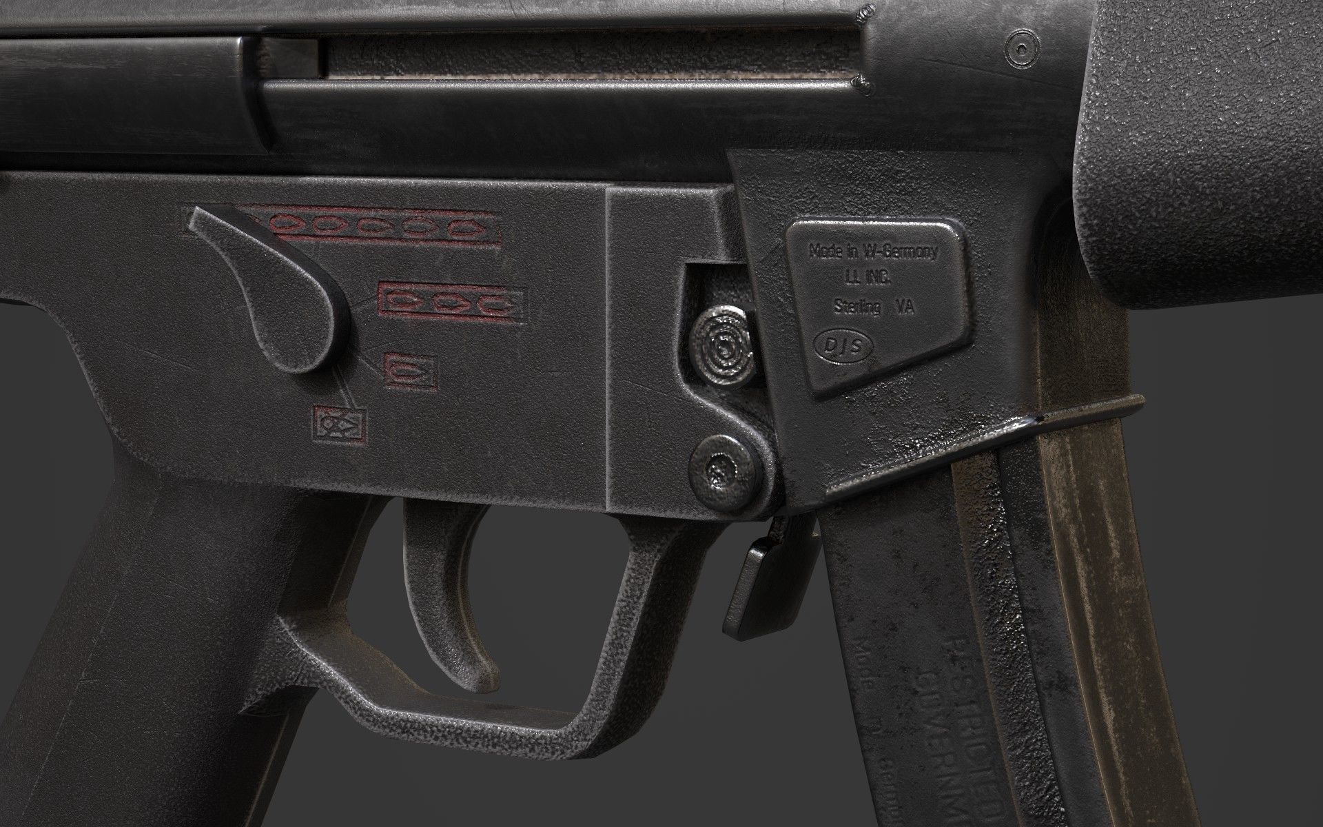 HK MP5 3D model_3