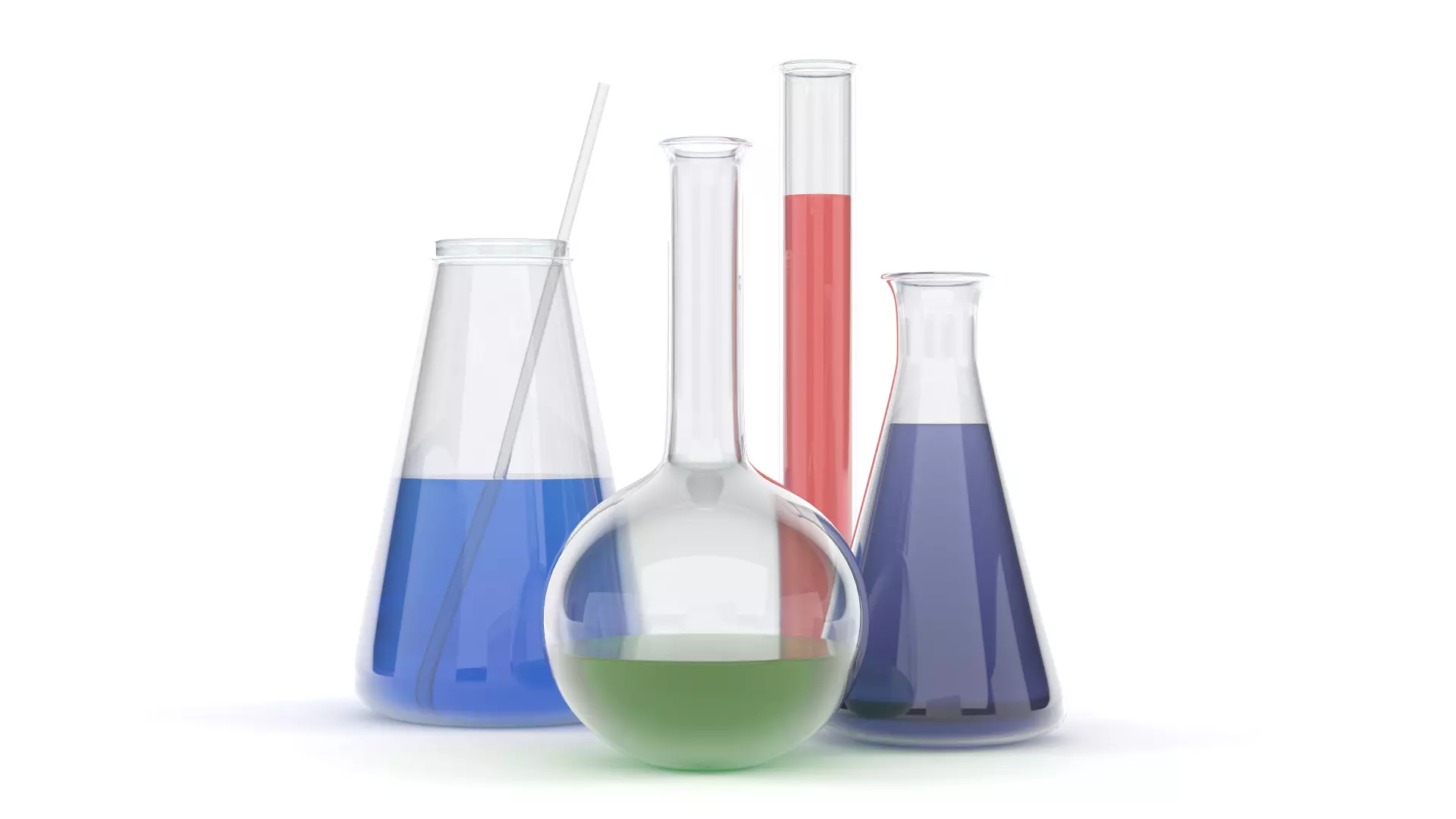 Chemical Flasks 3D model_0