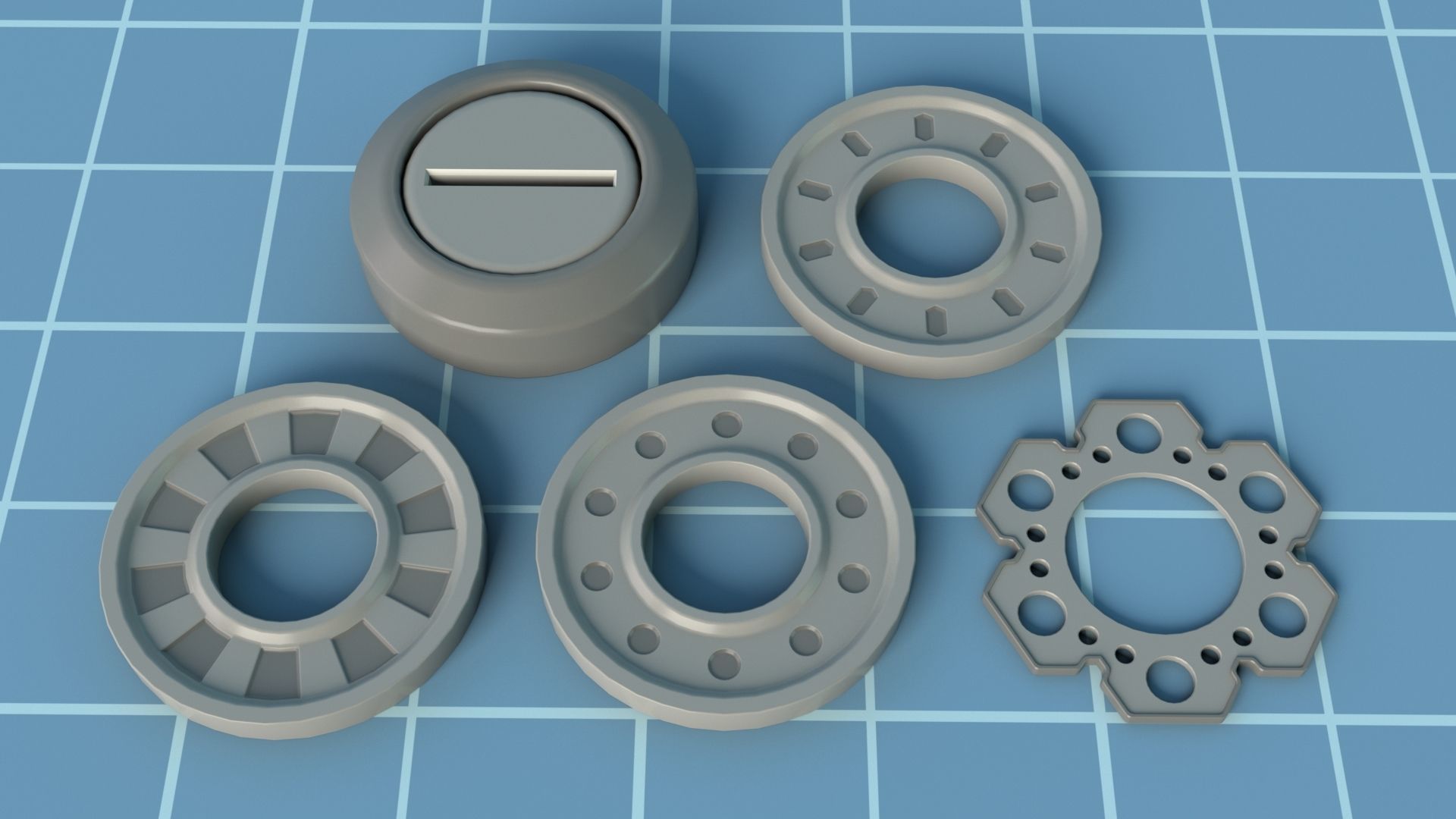 Industrial Kitbash - 12 - 100 pieces 3D model_17