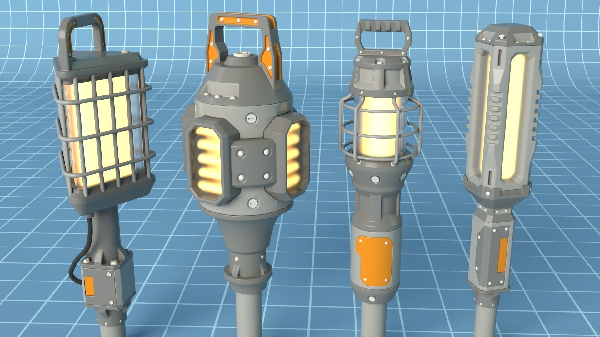 Industrial Kitbash - 12 - 100 pieces 3D model_2