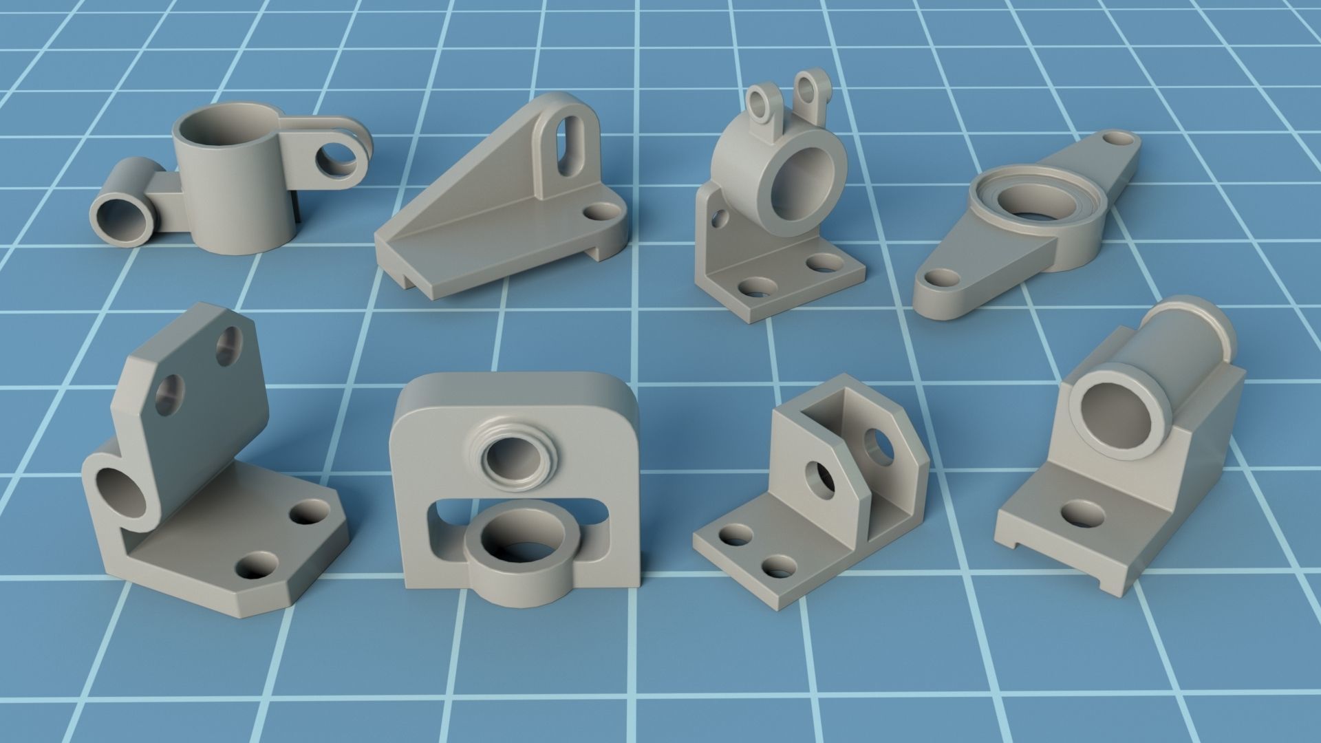 Industrial Kitbash - 12 - 100 pieces 3D model_20