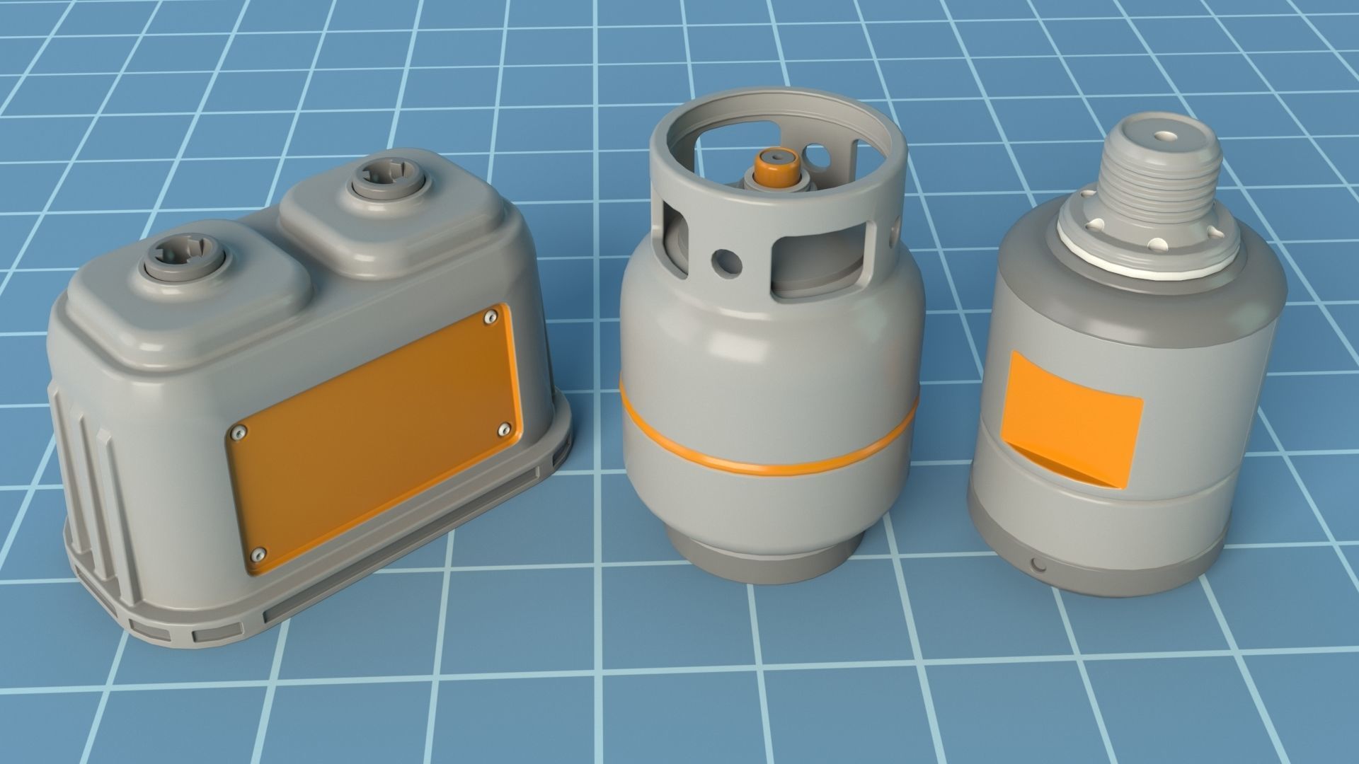 Industrial Kitbash - 12 - 100 pieces 3D model_12