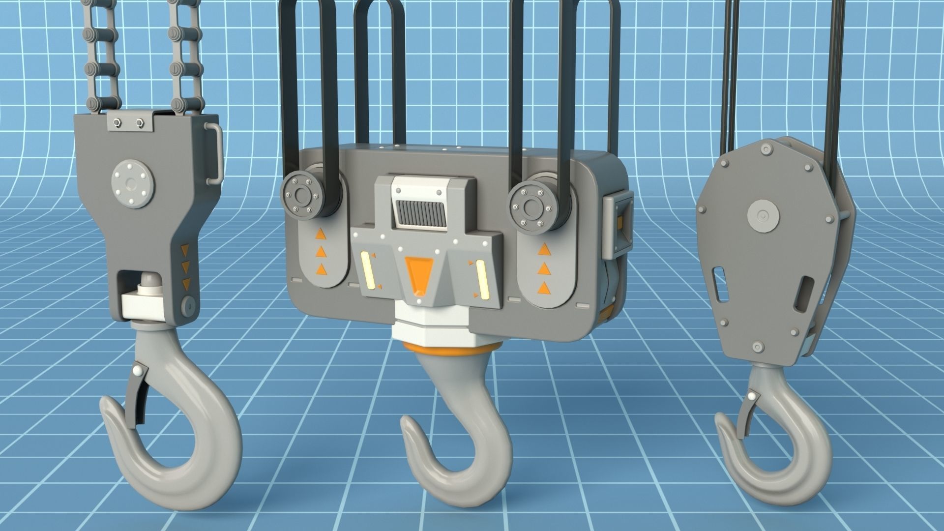 Industrial Kitbash - 12 - 100 pieces 3D model_8