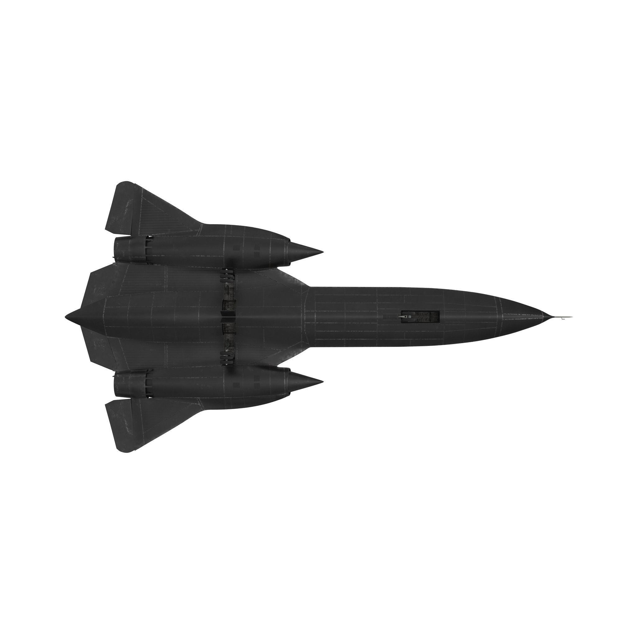 Lockheed SR-71 Blackbird Rigged Low-poly 3D model_4