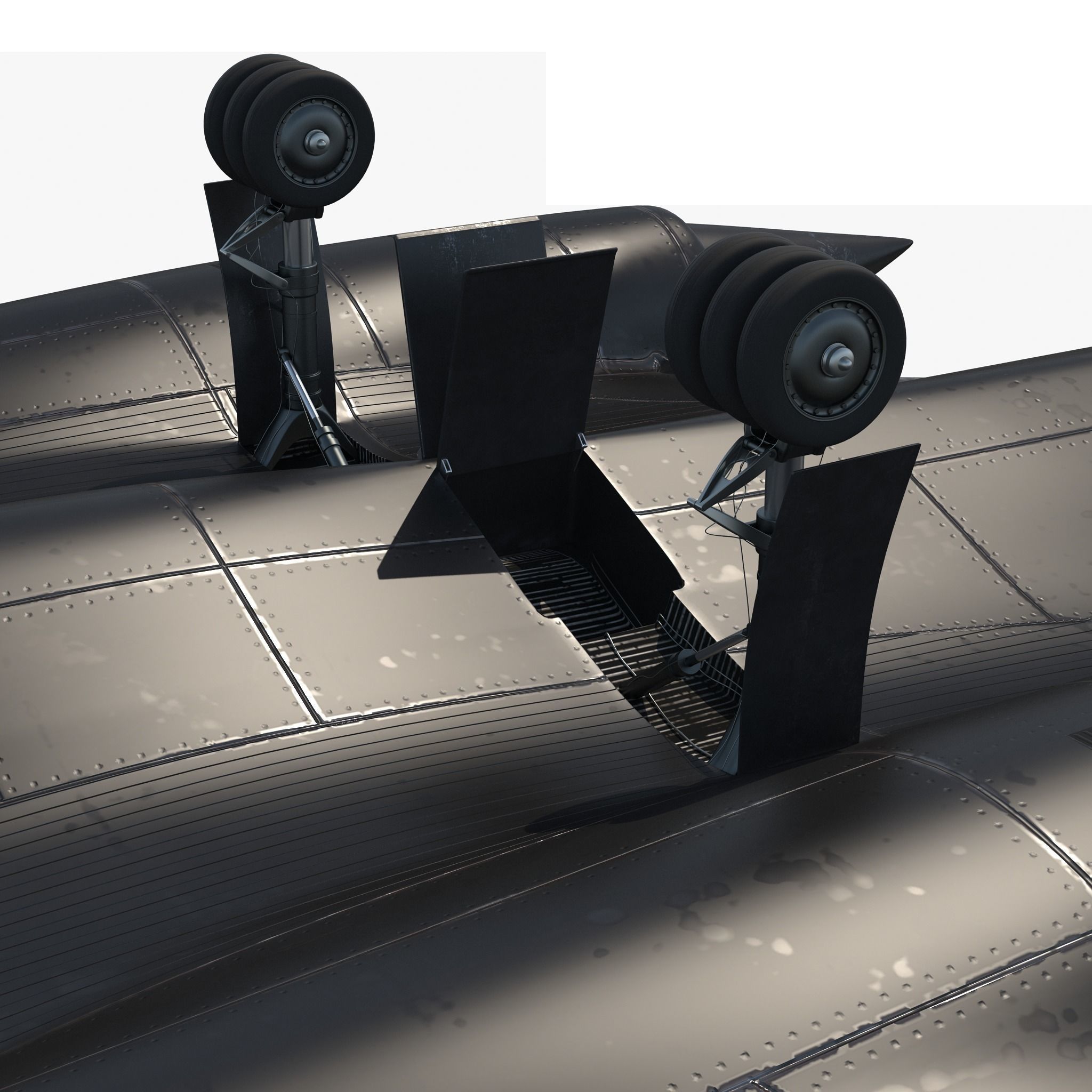 Lockheed SR-71 Blackbird Rigged Low-poly 3D model_22