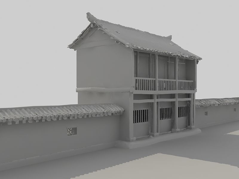 Ancient buildings Chinese Ancient architecture Low-poly 3D model_9