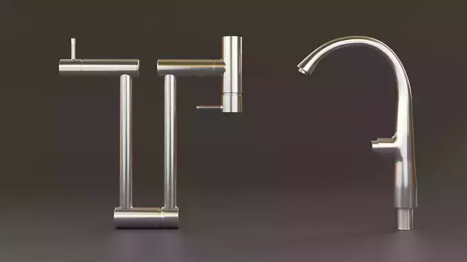Faucets Free low-poly 3D model