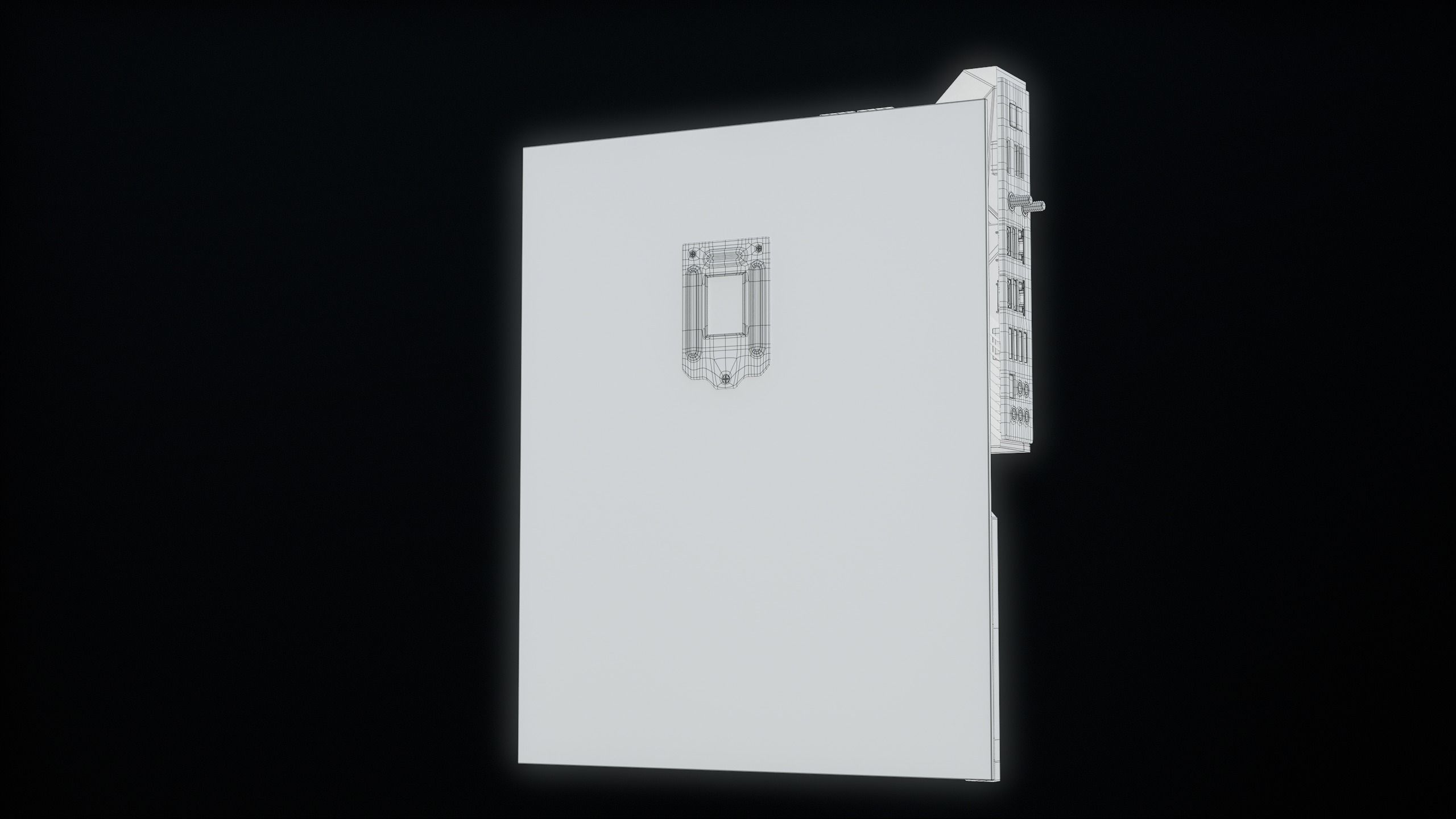 PC Gaming Modern Motherboard PBR Low-poly 3D model_43