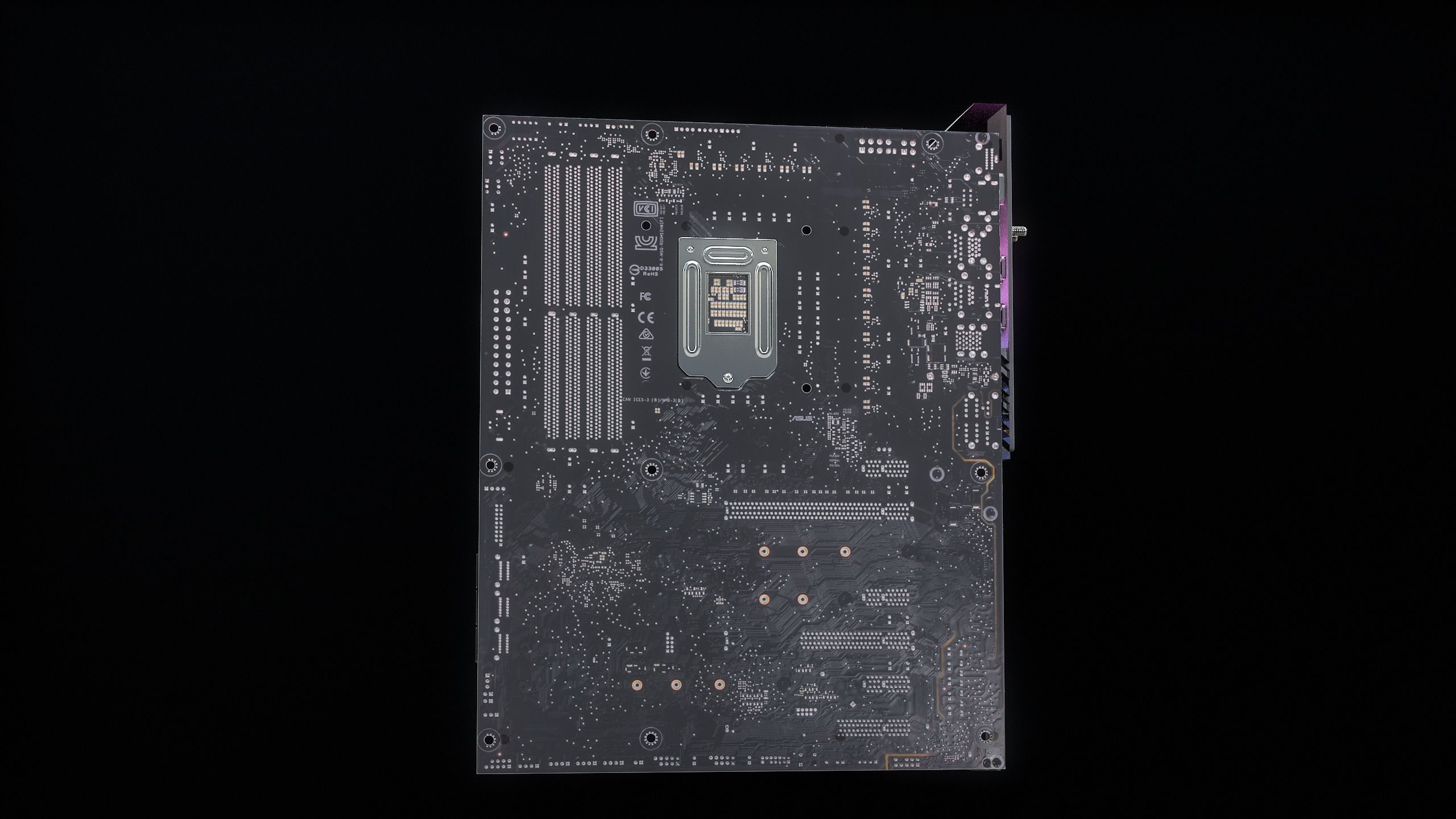 PC Gaming Modern Motherboard PBR Low-poly 3D model_15