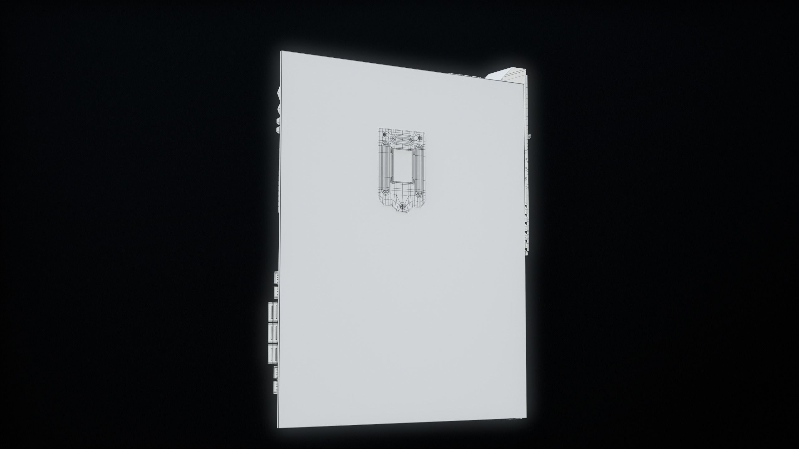 PC Gaming Modern Motherboard PBR Low-poly 3D model_48