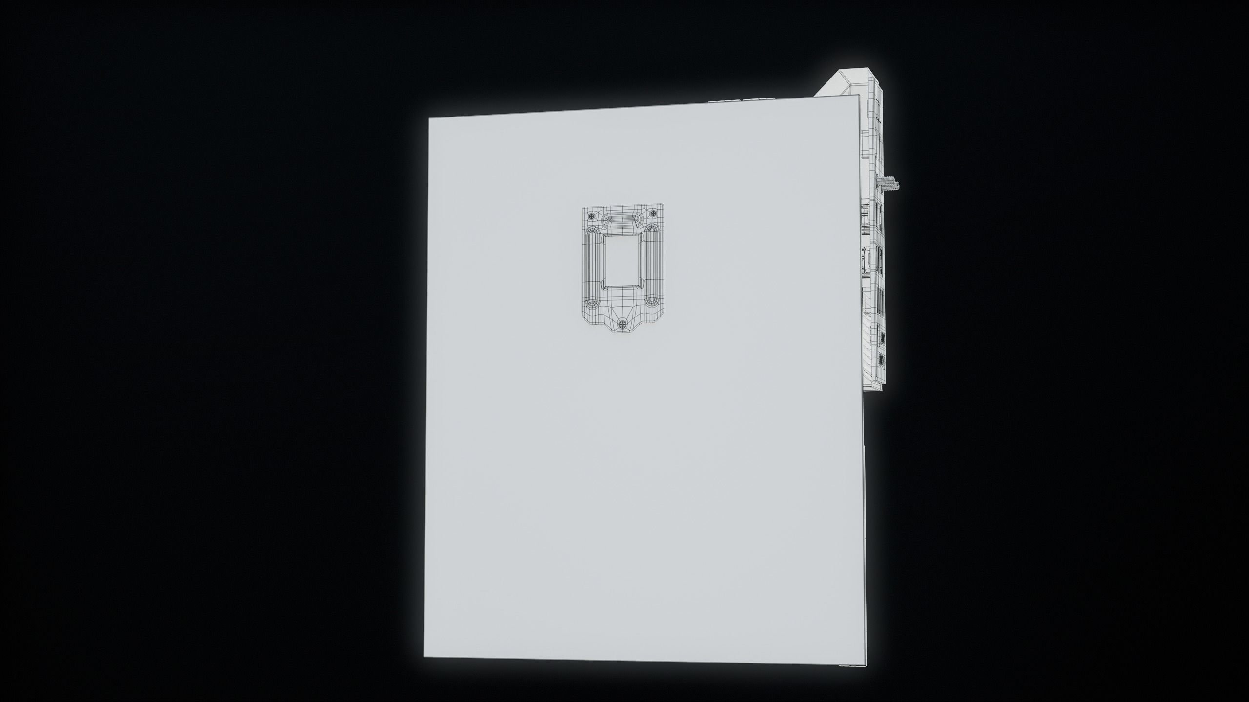 PC Gaming Modern Motherboard PBR Low-poly 3D model_44