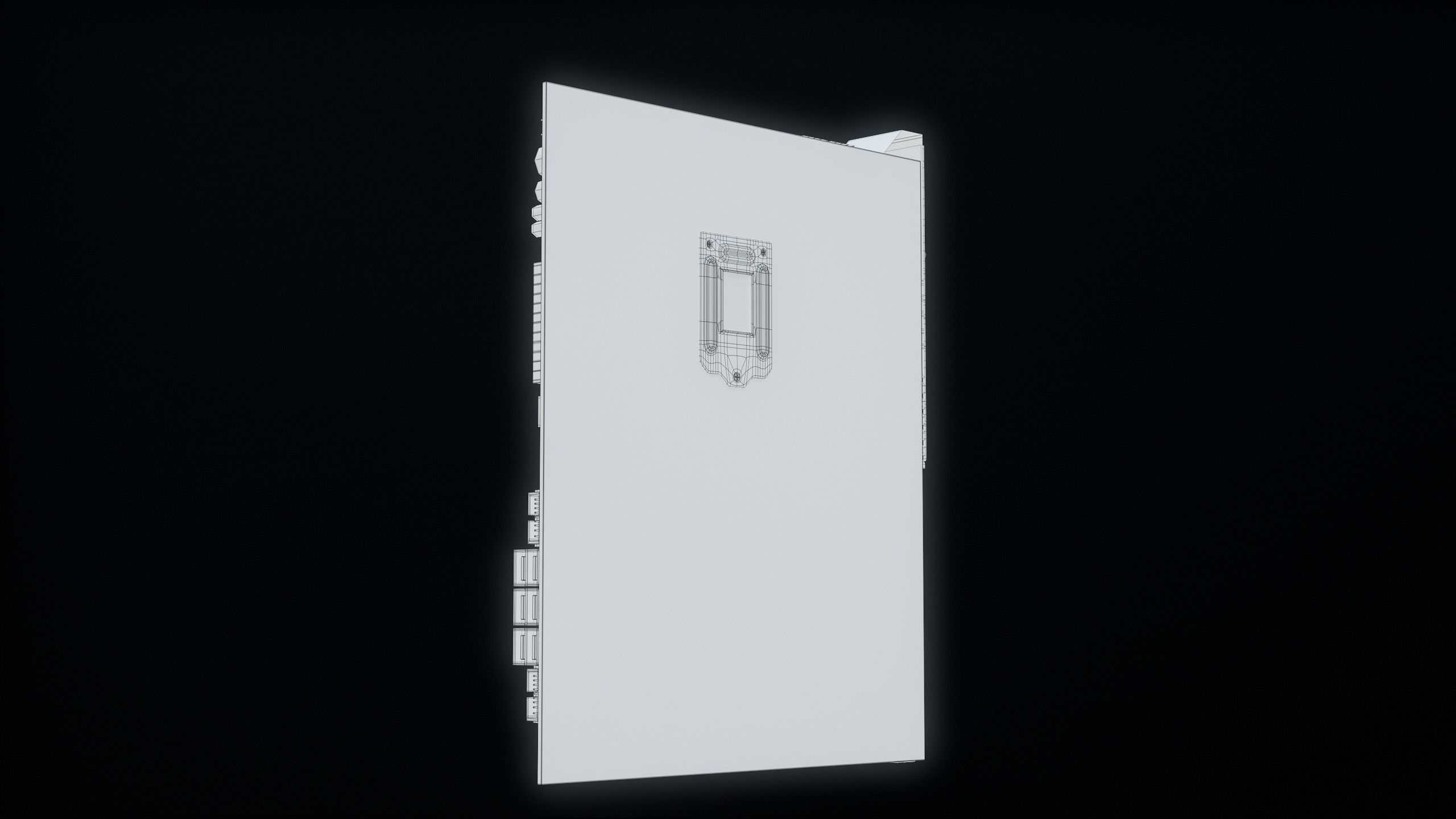 PC Gaming Modern Motherboard PBR Low-poly 3D model_49