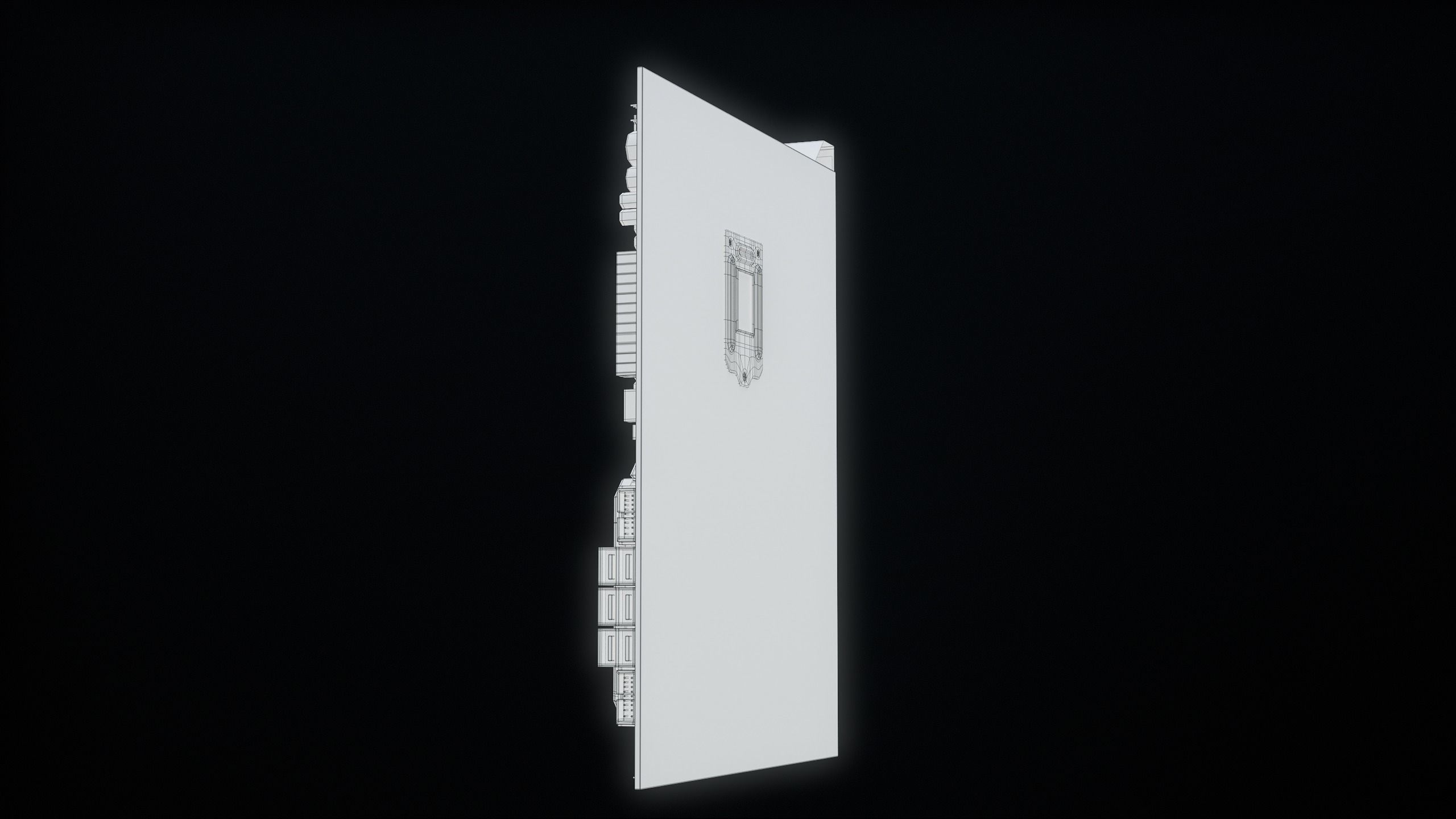 PC Gaming Modern Motherboard PBR Low-poly 3D model_51