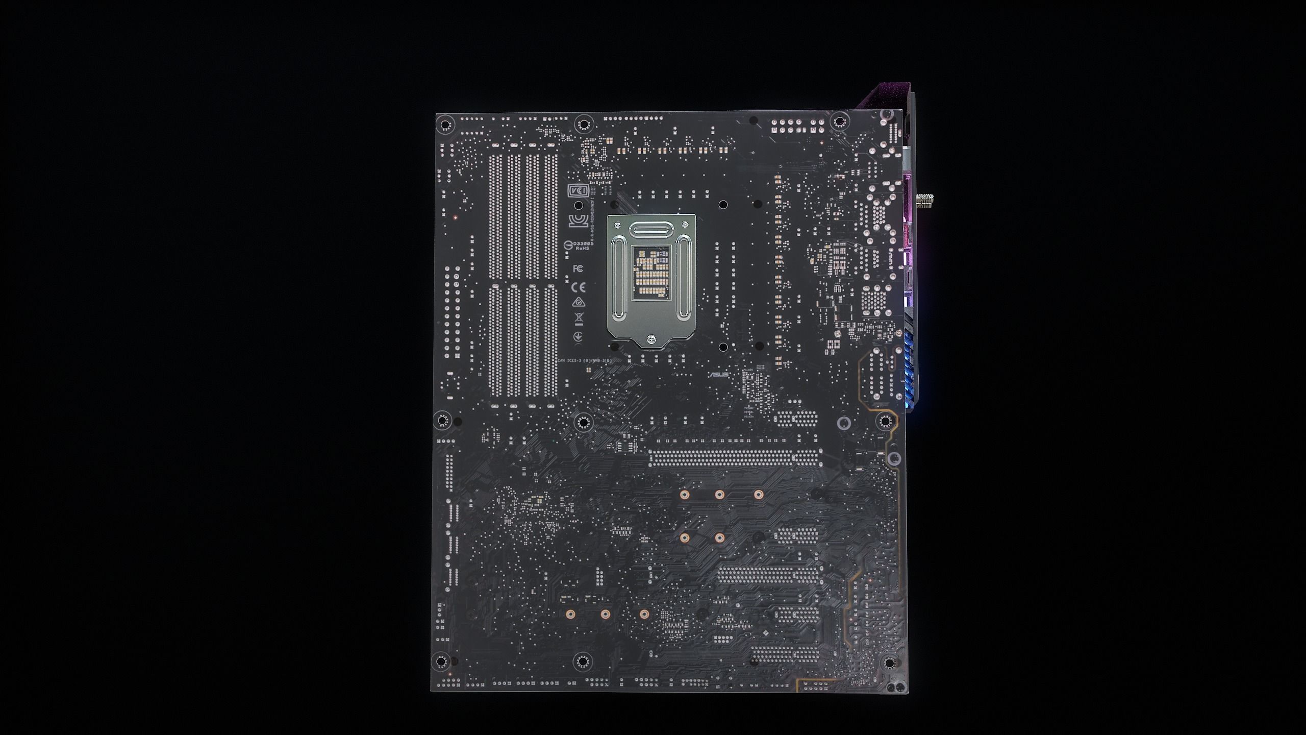 PC Gaming Modern Motherboard PBR Low-poly 3D model_14