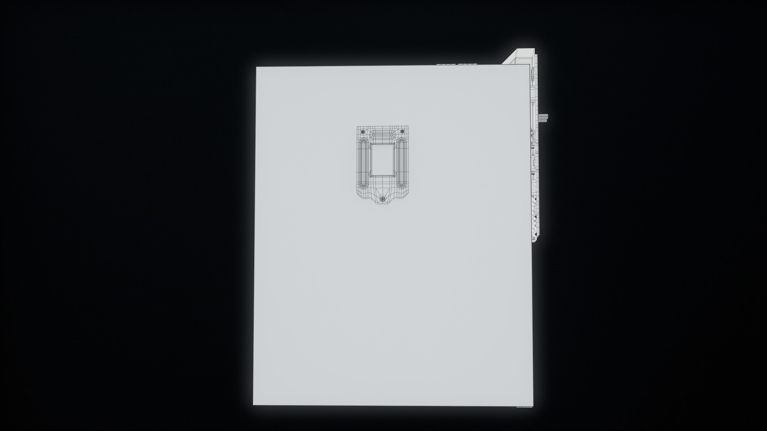 PC Gaming Modern Motherboard PBR Low-poly 3D model_45