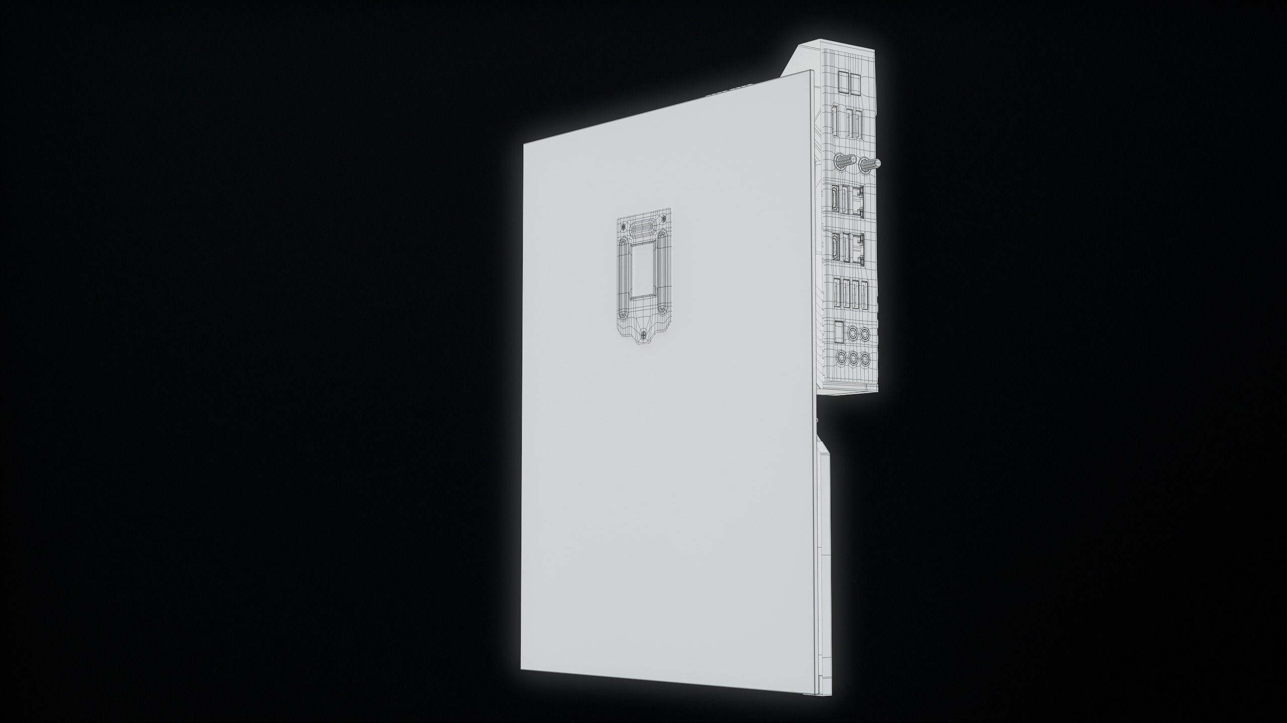 PC Gaming Modern Motherboard PBR Low-poly 3D model_41