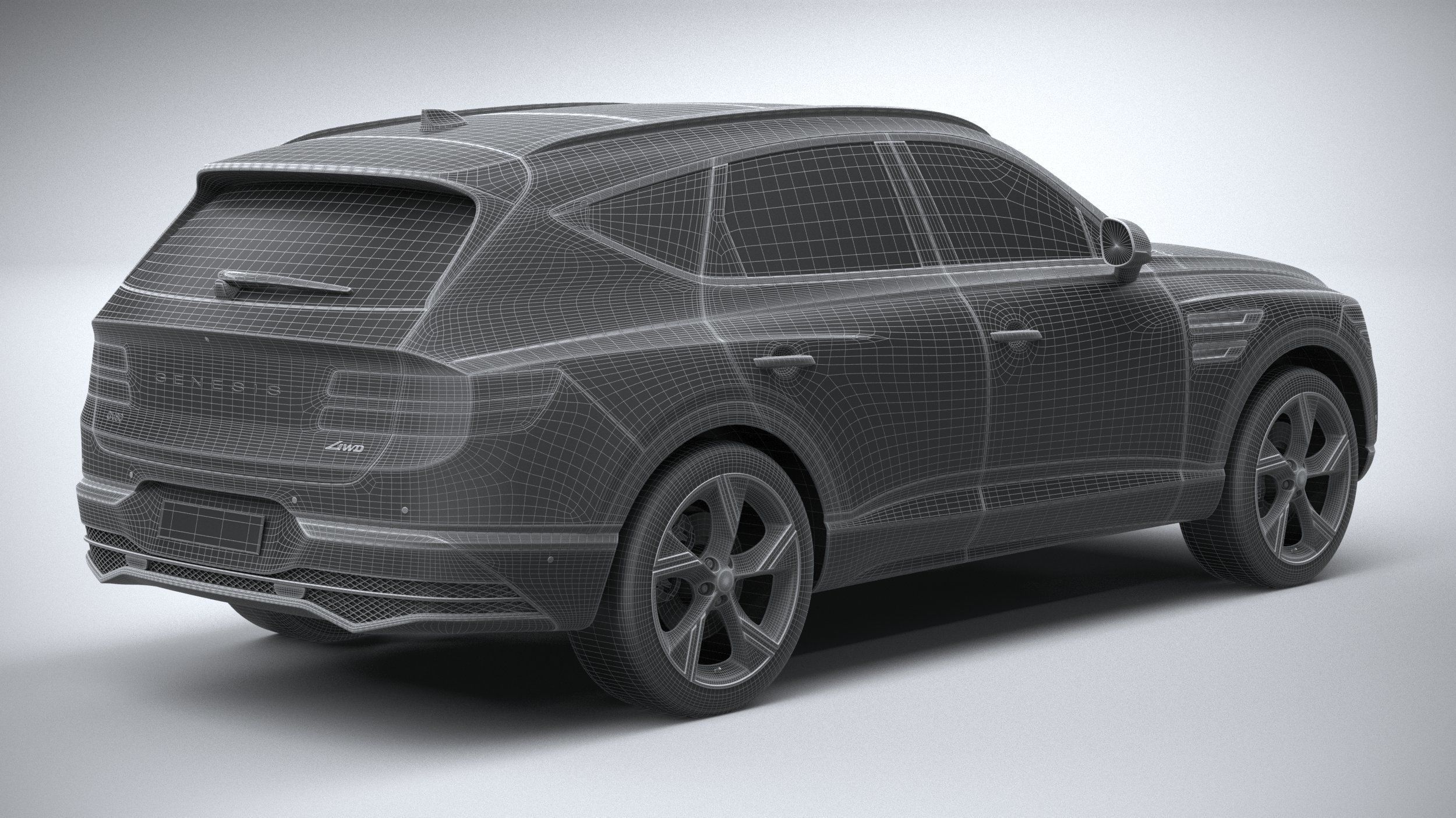 Genesis GV80 2025 3D model_27