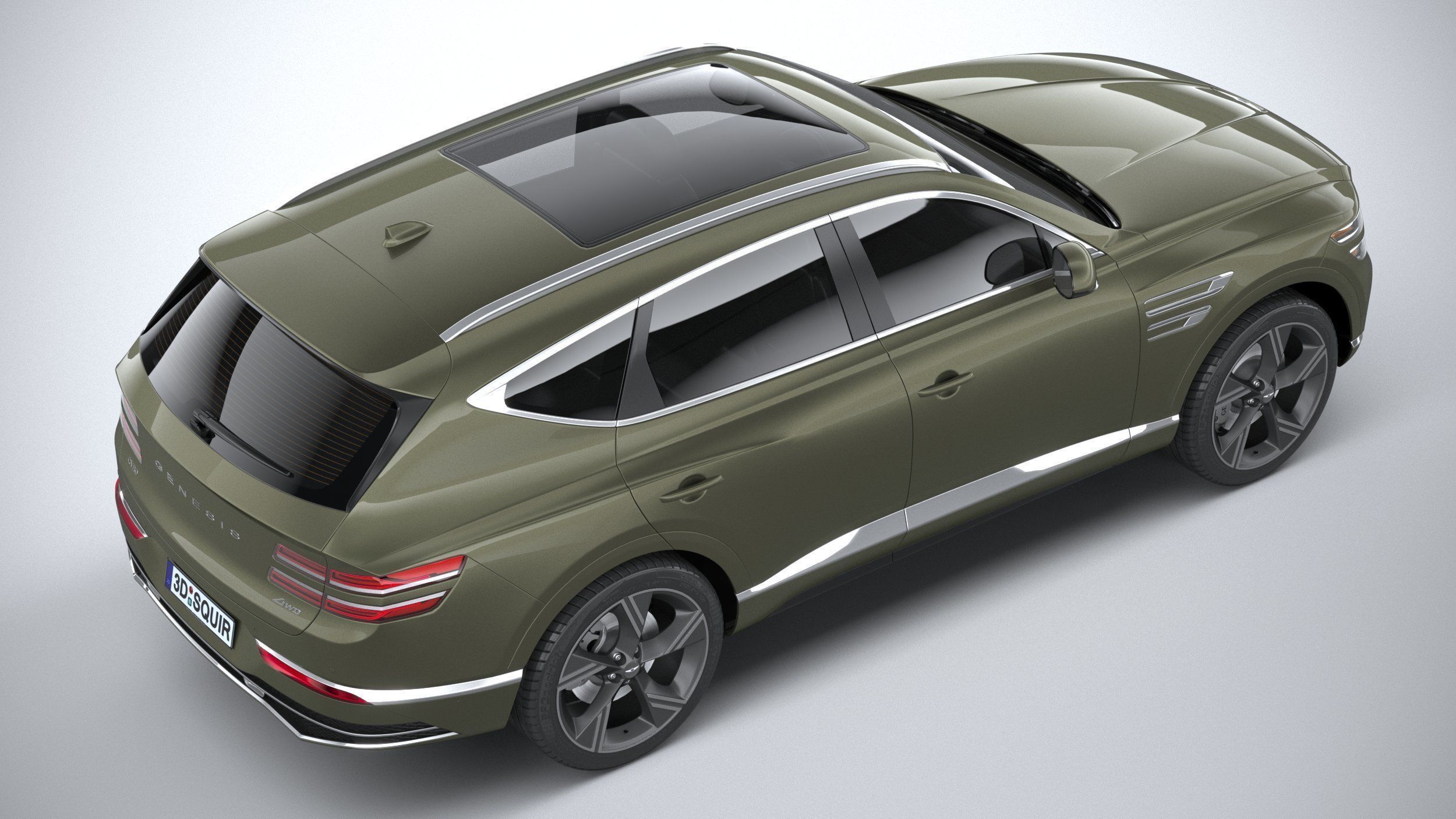 Genesis GV80 2025 3D model_10