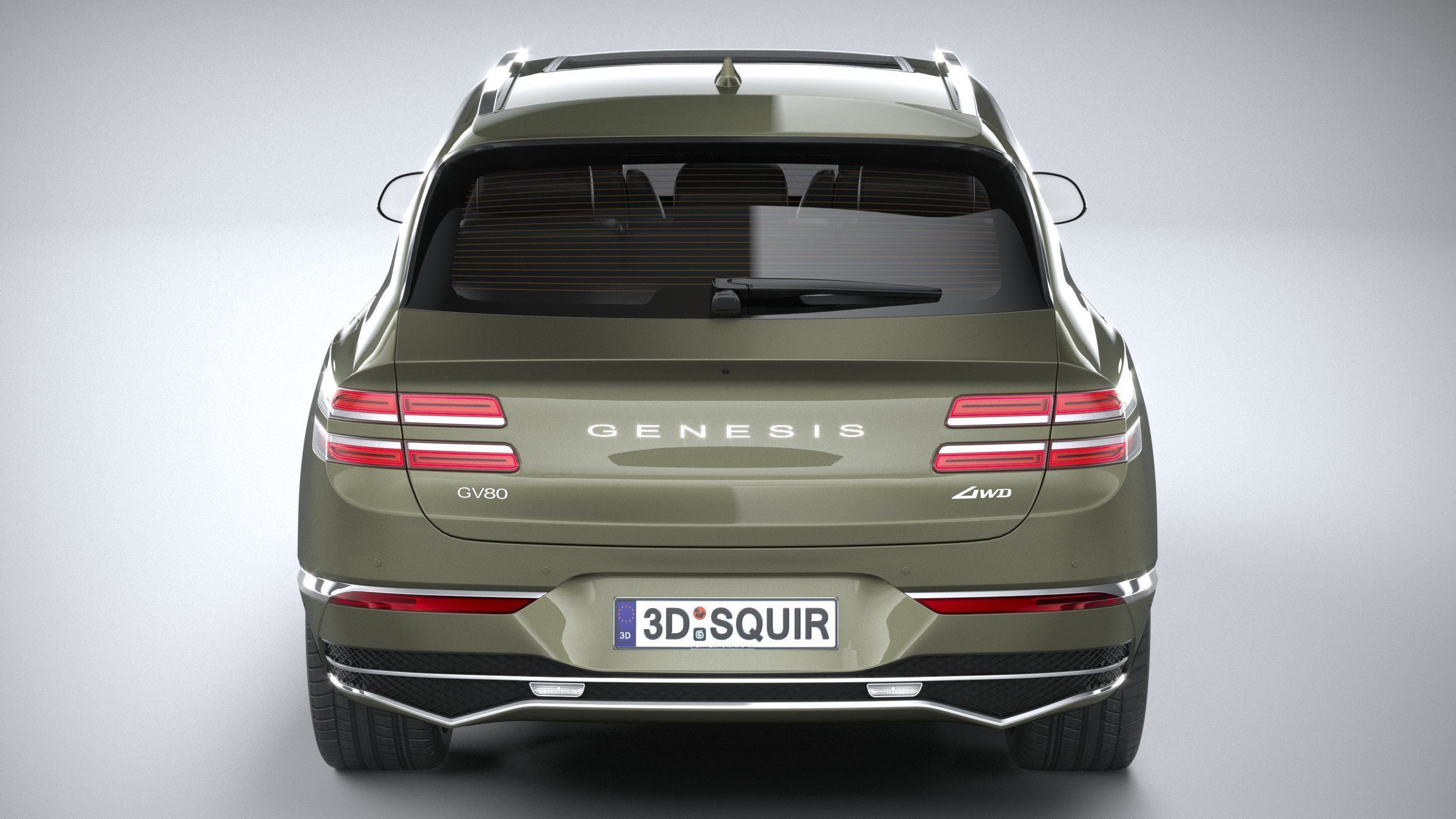 Genesis GV80 2025 3D model_4