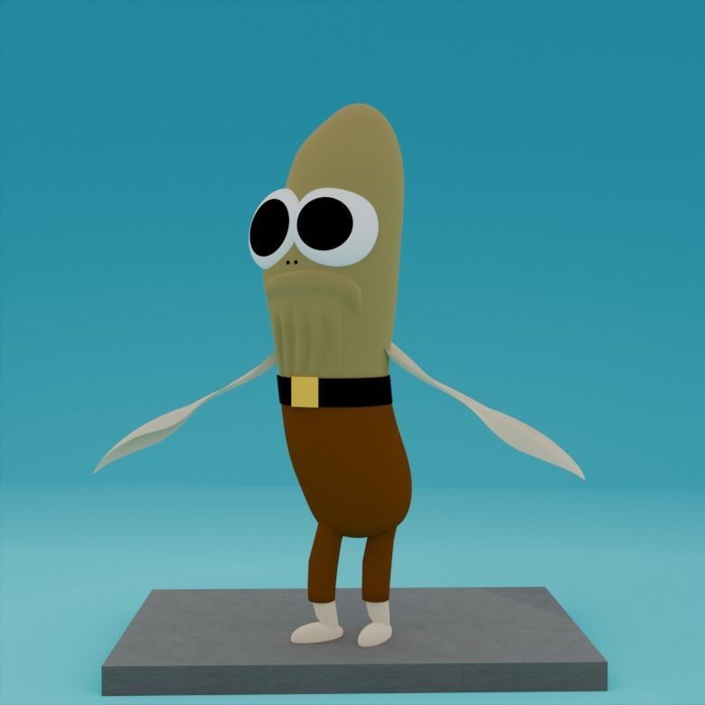 12 figures for 3D print of characters SpongeBob SquarePants 3D print model_6